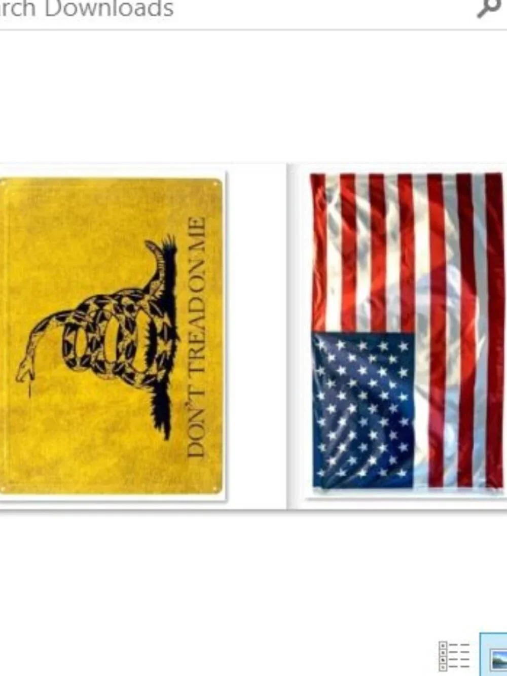 'Merica BUNDLE 3x5 American Flag + 16x12 Don't Tread On Me Tin Sign